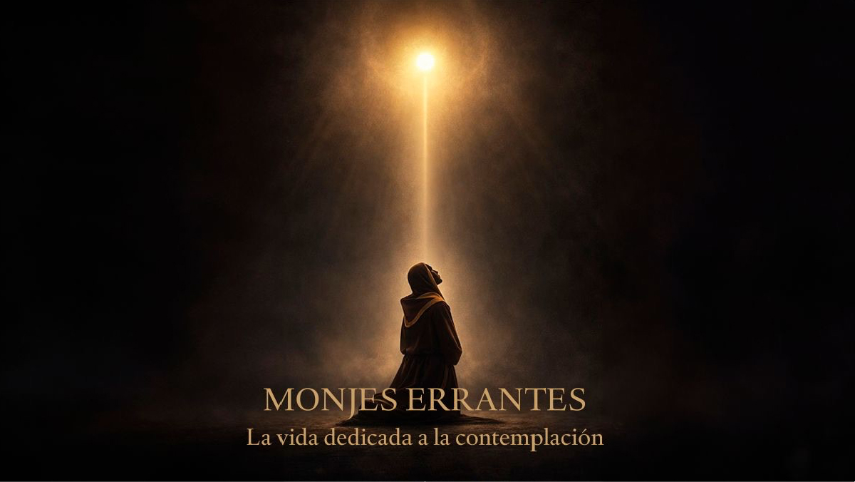 Monje en oración - Vida contemplativa